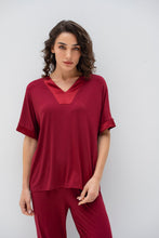 Load image into Gallery viewer, Breeze Pajama set in Burgundy