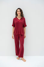 Load image into Gallery viewer, Breeze Pajama set in Burgundy