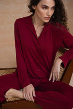 Load image into Gallery viewer, Dahlia Pajama set in Burgundy