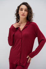 Load image into Gallery viewer, Dahlia Pajama set in Burgundy