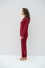 Load image into Gallery viewer, Dahlia Pajama set in Burgundy