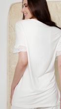 Load image into Gallery viewer, Off White Soft short-sleeve PJ set