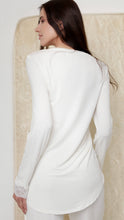 Load image into Gallery viewer, Off White Soft Long-sleeve PJ set