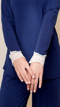 Load image into Gallery viewer, Navy Soft Long-sleeve PJ set