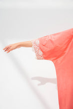 Load image into Gallery viewer, Lounge Kaftan Peach with Beige