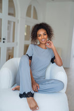 Load image into Gallery viewer, Gray Soft short-sleeve PJ set
