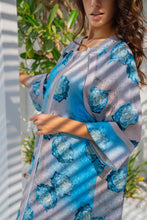 Load image into Gallery viewer, Blue Zipper Robe