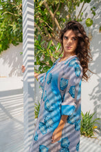 Load image into Gallery viewer, Blue Zipper Robe