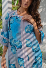 Load image into Gallery viewer, Blue Zipper Robe