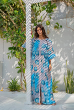Load image into Gallery viewer, Blue Zipper Robe