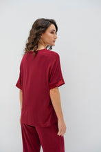 Load image into Gallery viewer, Breeze Pajama set in Burgundy