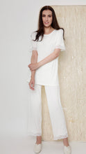Load image into Gallery viewer, Off White Soft short-sleeve PJ set