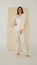 Load image into Gallery viewer, Satin Pajamas Cream