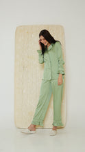 Load image into Gallery viewer, Satin Pajamas Olive