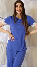 Load image into Gallery viewer, LavenderBlue Soft short-sleeve PJ set