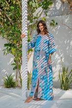 Load image into Gallery viewer, Blue Zipper Robe