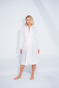 Soft Kimono Robe White