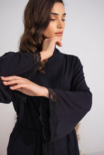 Load image into Gallery viewer, Soft Kimono Robe Black